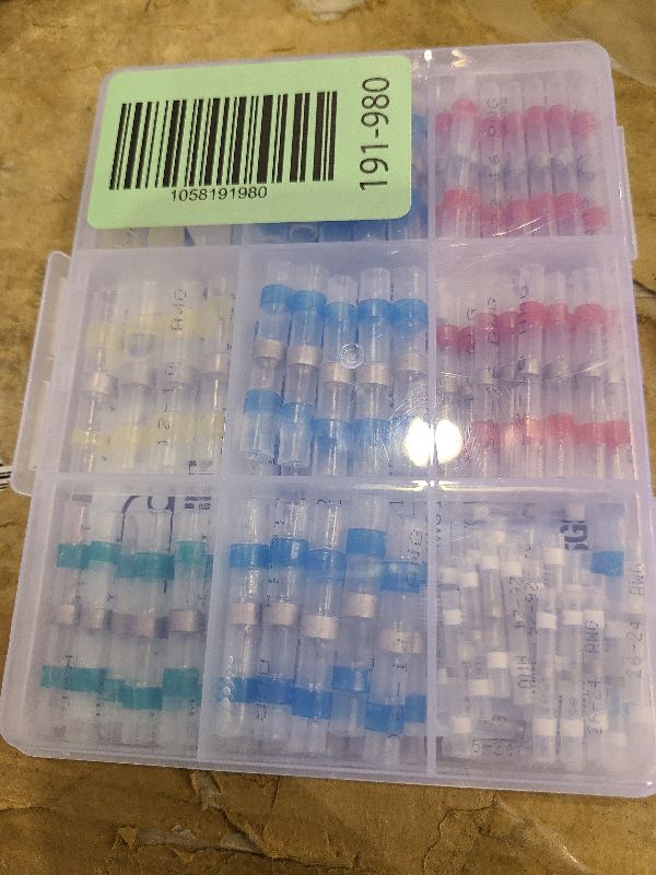 Photo 1 of 110 Pcs Heat Shrink Wire Connectors, Solder Seal Butt Connectors Kit Waterproof Marine Electrical Splice Terminals