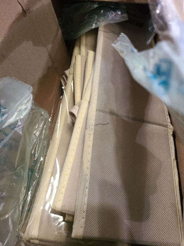 Photo 1 of 12 Pack Drawer Organizers, Drawer Dividers Storage Bins, Foldable Drawer Organizers for Clothing, Cloth Clothes Drawer Organizer for Underwear,Folded Clothes,Baby Clothing,Socks,Bra,Towels,Ties