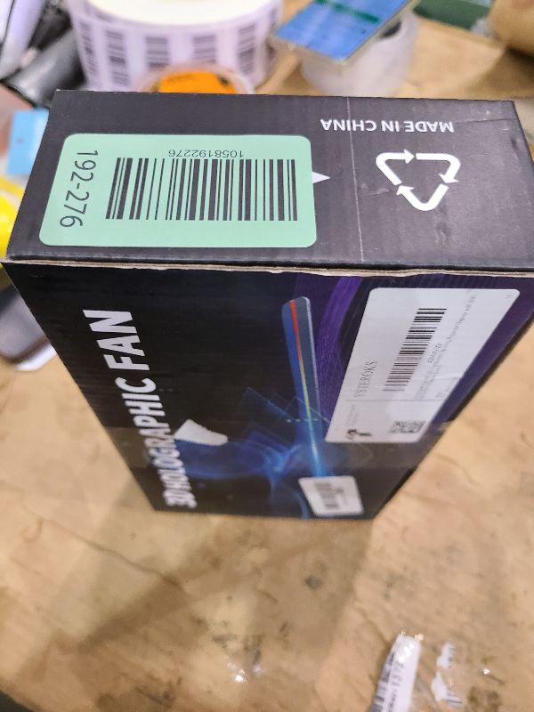 Photo 1 of 3d hologram led fan projector 50CM (20-in) 3D Hologram Fan with Bluetooth – LED Holographic Display, Wireless Audio Sync, Commercial Advertising Projector, WiFi & APP& Remote Control Control