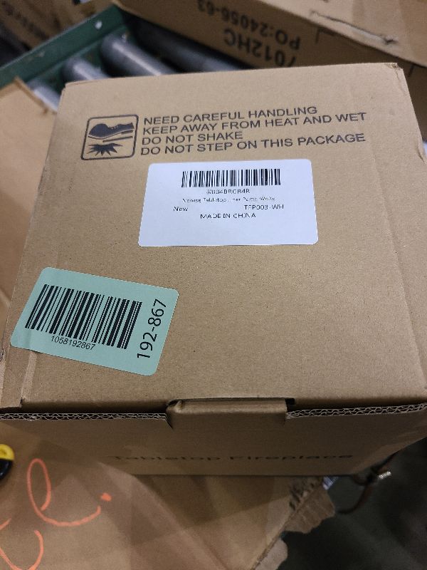 Photo 1 of  Tabletop Fire Pit Portable Fireplace white