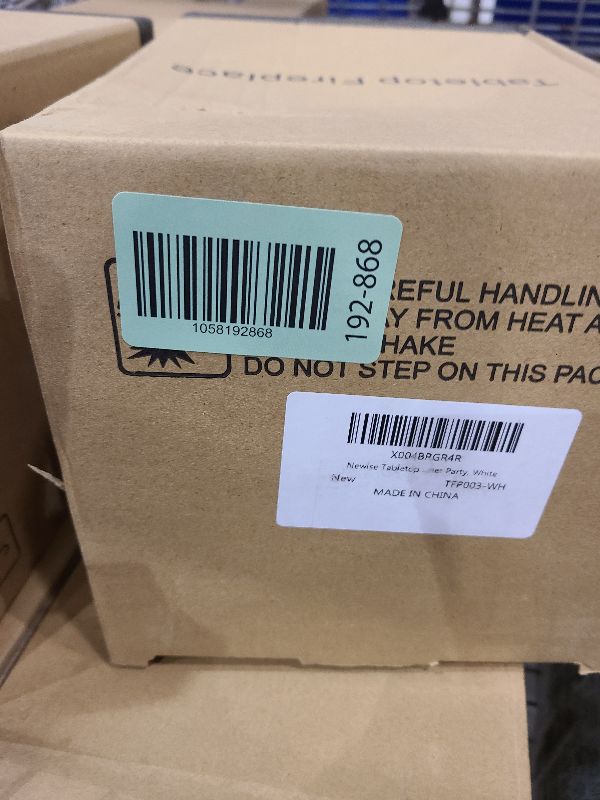 Photo 1 of  Tabletop Fire Pit Portable Fireplace white 