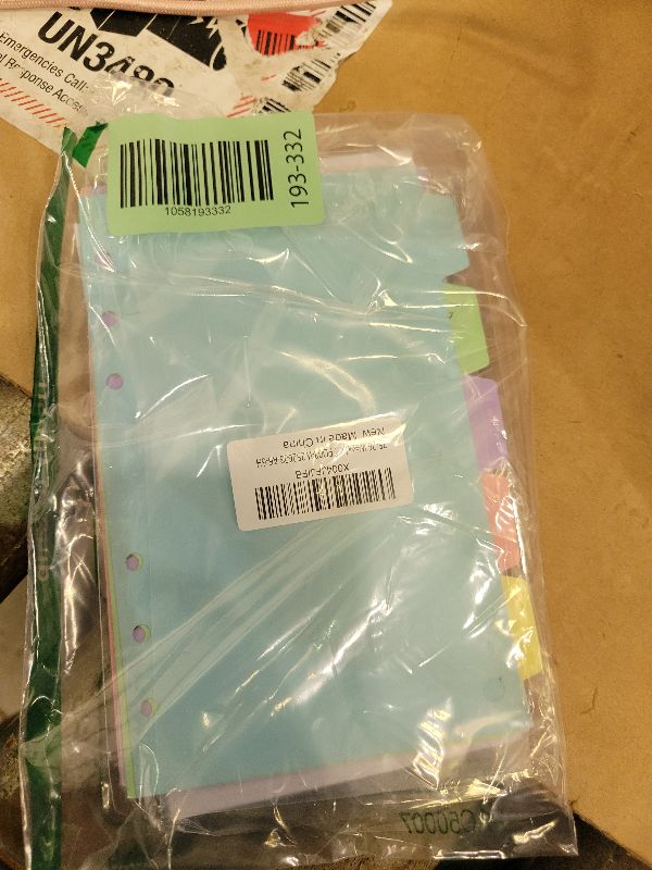 Photo 1 of 2025-2026 Weekly & Monthly Planner Refill, A6 Planner Inserts with Monthly Tabs, Size 3, 3.8"x6.8", July 2025 - June 2026, 6-Hole Punched