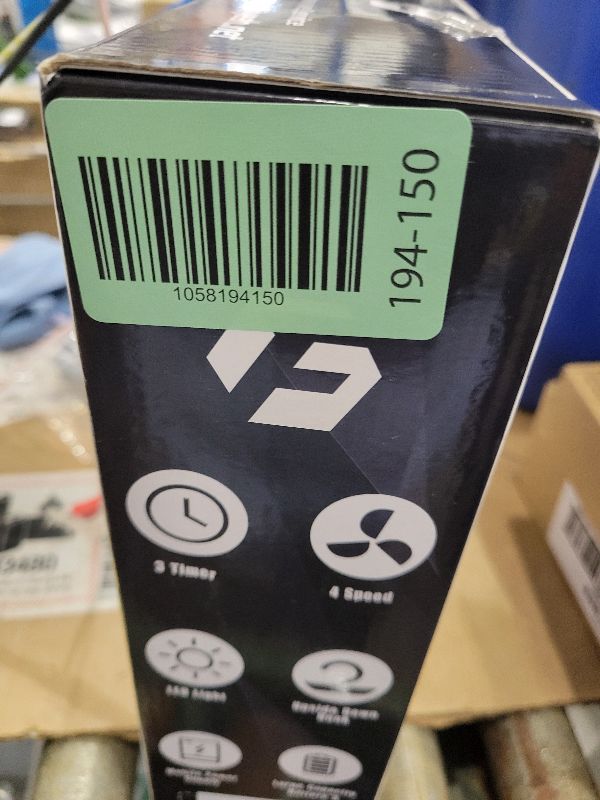 Photo 1 of 36000mAh Portable Camping Fan - 150HRS Rechargeable Fan with Detachable Battery with LED & Remote - 4 Speeds Battery Powered for Tent,Travel, Office, Jobsite