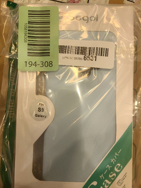 Photo 1 of E Segoi Designed for Galaxy S9 Case, Liquid Silicone Gel Rubber Shockproof Case Soft Microfiber Cloth Lining Cushion Compatible with Galaxy S9 5.8 inch (Light Blue)