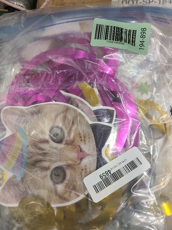 Photo 1 of 137PCS Cat Birthday Party Supplies Serves 20 Guests Kitten Birthday Party Decorations Plates Banner Napkins Balloons Tablecloth Cake Toppers for Cats Themed Birthday Parties Supplies