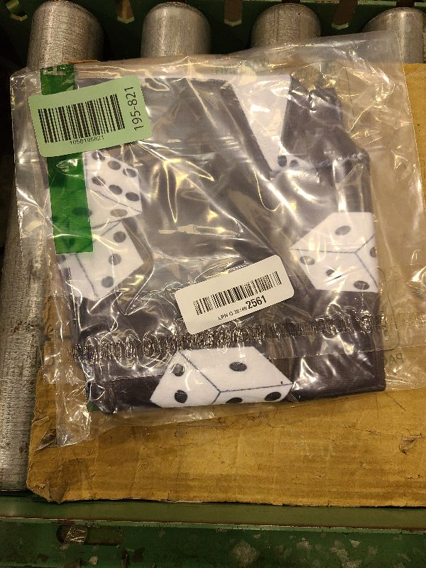 Photo 1 of 3D Rose Black and White Dice Print TWL_35484_1 Towel, 15" x 22"