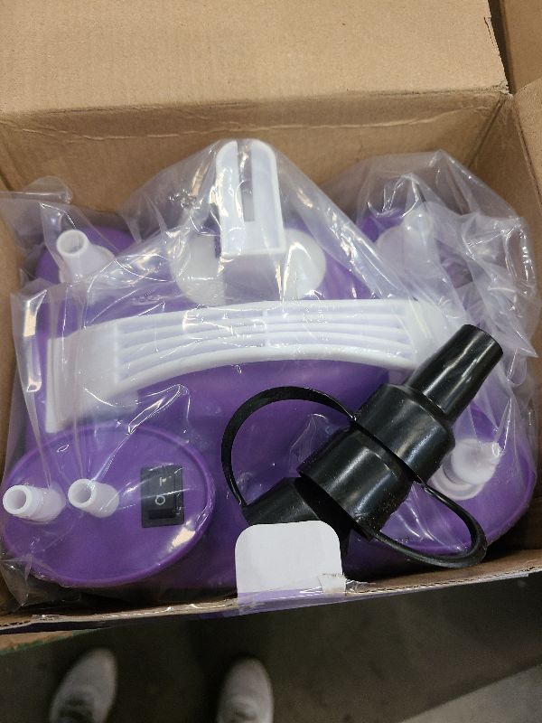 Photo 1 of 4-in-1 Electric Balloon Pump for All Balloons, Inflatables, and Sports Balls, Triple Inflating Ports for Latex Foil 260q Mylar Balloon, Inflator Deflator for Air Mattresses Pool Floats Yoga Balls