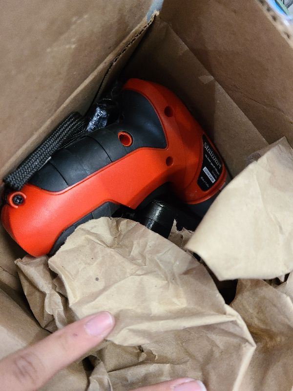 Photo 1 of 25-Piece Electric Screwdriver Set - Cordless Drill with LED Work Light, Automatic Spindle Lock, and Screw Driver Bits by Stalwart (Red)