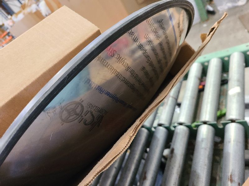 Photo 1 of 18” Acrylic Outdoor Convex Security and Blind Spot Mirror for Parking, Garage, Store, Warehouse, Office and More- Vision Metalizers