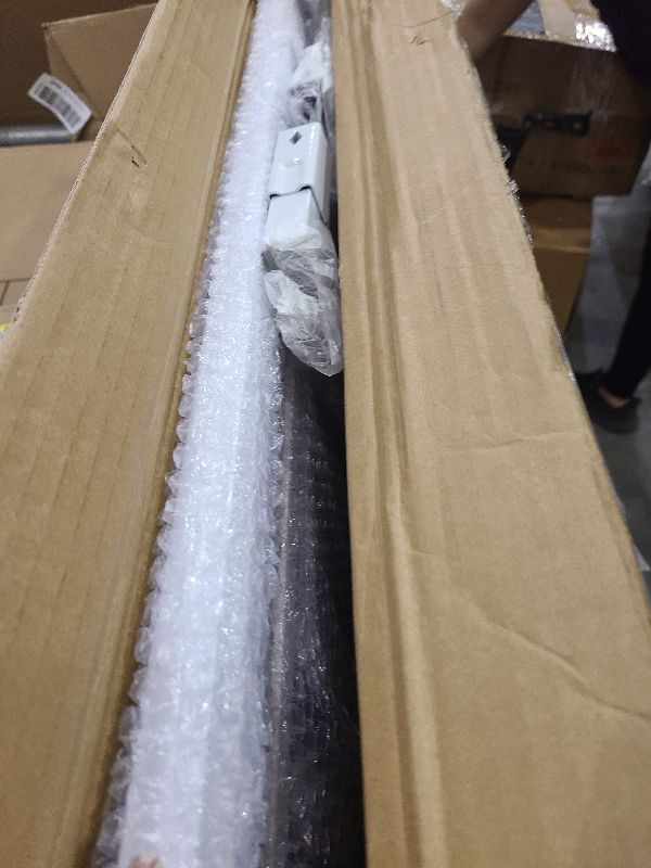 Photo 1 of 41 Inch Tall Baby Gate Auto Close Dog Gate Adjustable 29.92"-43.71" Wide Pressure Mounted Walk Through Swing Pet Gate for Doorways (White, 29.92"-43.71" Wide)