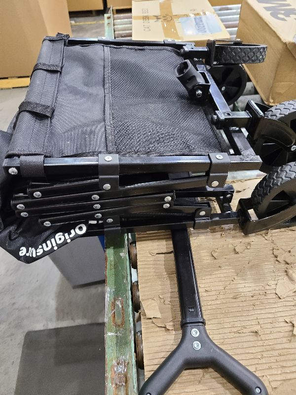 Photo 1 of 48" L Collapsible Wagon Cart Foldable, 560LB Weight Capacity 300L Heavy Duty Folding Beach Wagons with Big All-Terrain Wheels, Utility Carts for Groceries, Shopping, Camping, Sports - Black