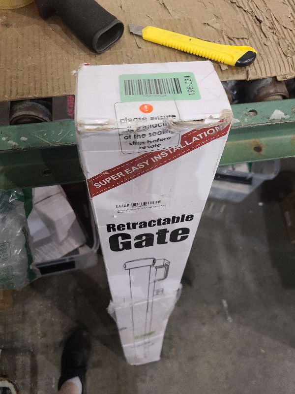 Photo 1 of 42" Tall X 95" Wide Extra Tall Baby Gate Extra Long Baby Gates for Large Openings Tall Retractable Baby Gate Retractable Dog Gate Long Baby Gates Indoor Extra Long Dog Gate Child Gates for Doorways
