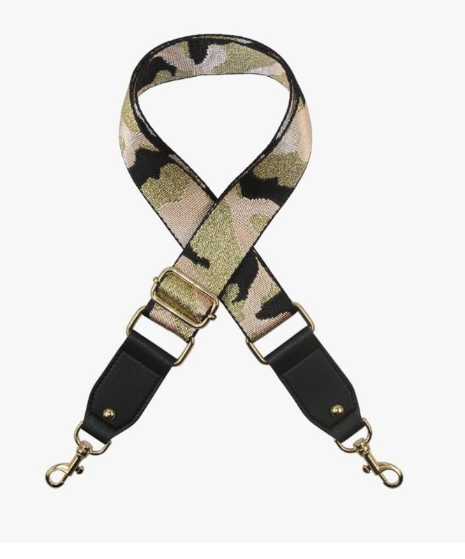 Photo 1 of  Handbag&Purse Strap Jacquard Woven Guitar Style Multicolor Replacement Strap Canvas Adjustable Crossbody Bag Strap
