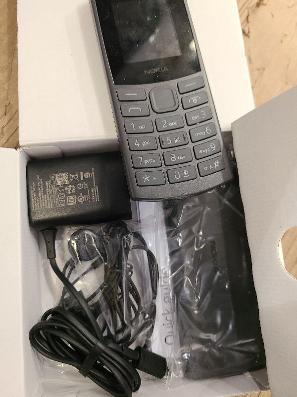 Photo 1 of (334)
Nokia 105 4G | Dual SIM | GSM Unlocked Mobile Phone | Volte | Charcoal | International Version | Not AT&T/Cricket/Verizon Compatible