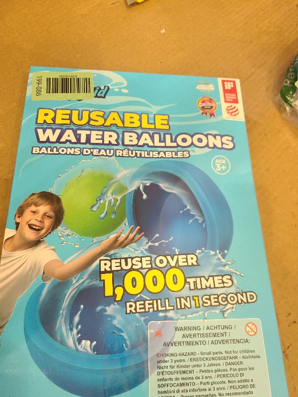 Photo 1 of 12Pcs Reusable Water Balloons, Pool Beach water Toys for Boys and Girls, Outdoor Summer Toys for Kids Ages 3-12