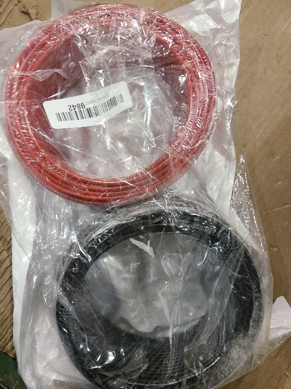 Photo 1 of 14 Gauge Marine Wire, 14 AWG Tinned Copper Electrical Wire, Boat Cable for Automotive, Solar, Car Audio, Trailer, Camper & Marine Wiring(14 AWG, 100FT Red + 100FT Black)