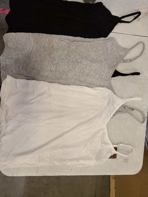 Photo 1 of 3 Pcs Womens Camisole Tank Top Spaghetti Strap Camisoles Ladies Undershirts Large