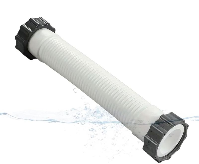 Photo 1 of 16-Inch Pool Pump Hose for Above Ground Pools – 1.5" Diameter Sand Filter Pump Replacement Hose (1)