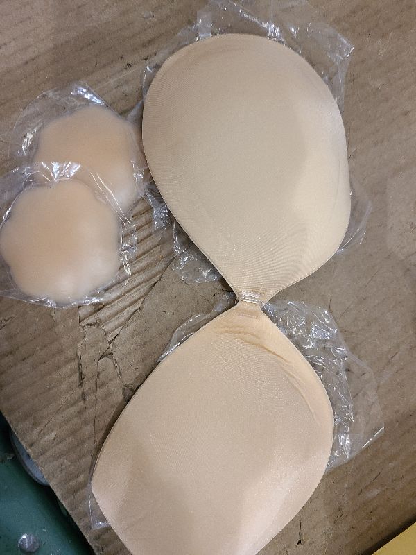 Photo 1 of  Sticky Bra Push Up for Women, Strapless Backless Bras for Wedding/Parties/Events, Comfortable Adhesive Nude