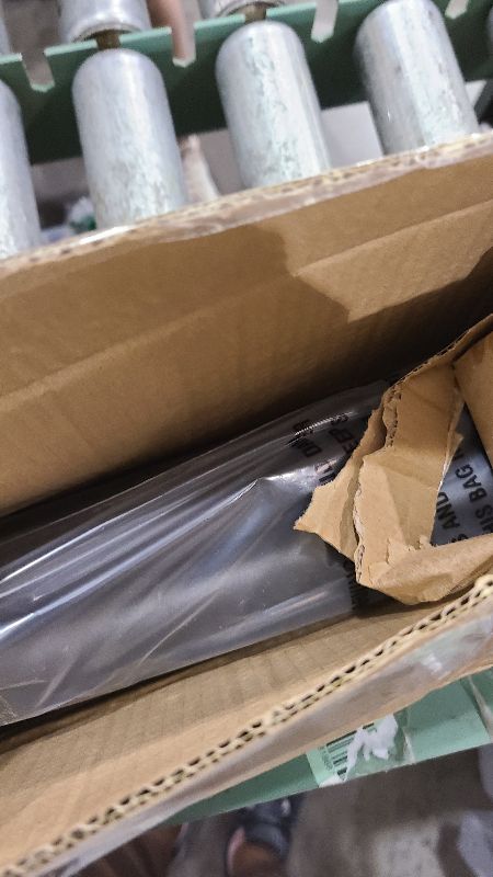 Photo 1 of 1 Inch Industrial Curtain Rods for Windows 48 to 84 Inches, Blackout Wrap Around Curtain Rod, for Indoor and Outdoor, Simple Design, 35 to 75 Inches, Black