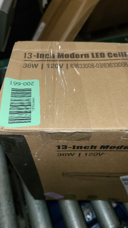 Photo 1 of 36W LED Ceiling Lights for Bedroom Kitchen, 3600lm Super Bright, Dimmable Flush Mount Light Fixtures 6500K/5000K/4000K/3000K/2700K Adjusted Modern Lamps 2PACK, 13 Inch, Nickle