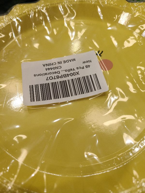 Photo 1 of 48 Pcs Yellow Sunshine Party Plates First Trip Around The Sun Paper Plates Sunshine Dinner Plates Summer Disposable Tableware for Sun 1st Birthday Party Supplies Baby Shower Birthday Decorations