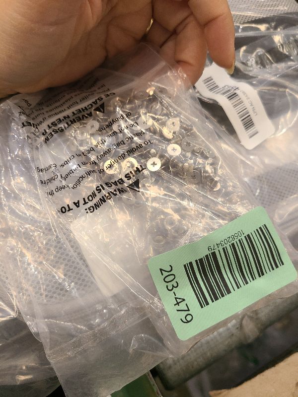 Photo 1 of 170 Pieces Multiple Sizes Cone Spikes Screwback Studs Rivets Large Medium Small Metal Tree Spikes Studs for Punk Style Clothing Accessories DIY Craft Decoration (Silver)