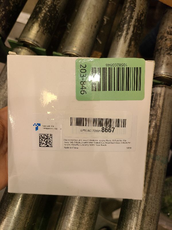 Photo 1 of 3 Inch Vinyl Coated S Hook,S Hooks for Hanging Plants ,10 Pack Non Slip Heavy Duty S Hooks ,Small Rubber Coated Steel Metal Black Closet S Hook for Hanging Jeans Plants Jewelry Pot Pan Cups Towels