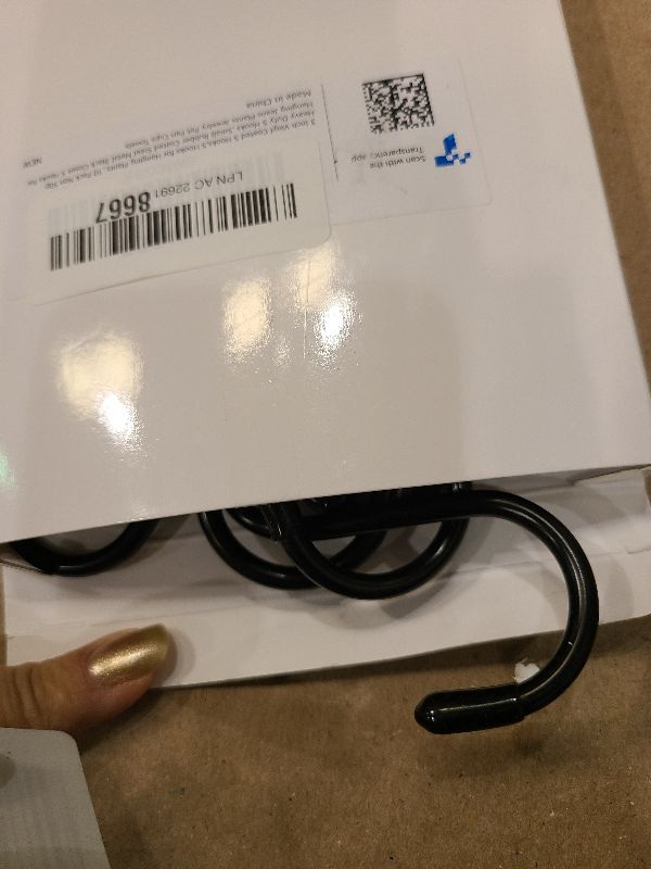 Photo 1 of 3 Inch Vinyl Coated S Hook,S Hooks for Hanging Plants ,10 Pack Non Slip Heavy Duty S Hooks ,Small Rubber Coated Steel Metal Black Closet S Hook for Hanging Jeans Plants Jewelry Pot Pan Cups Towels