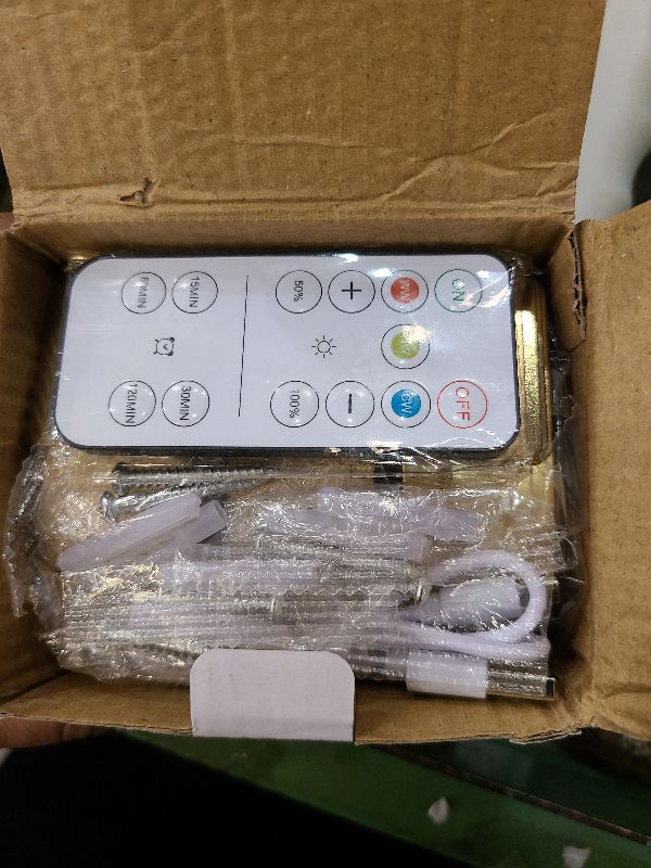 Photo 1 of 3 Pack Picture Lights for Wall, 13 RGB Color Rechargeable Battery Operated wall lights, Picture Frame lights with 3 Lighting Modes, Wireless Magnetic Painting Light with Remote Control Timer (Golden)