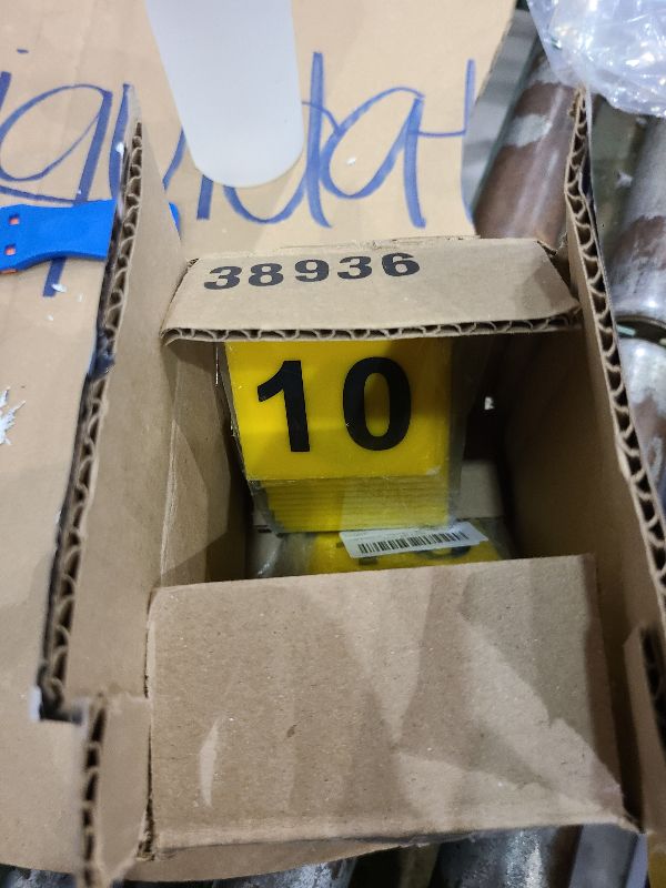 Photo 1 of 10pcs Crime Scene Markers Yellow Signage for Crime Scene Theme Evidence Markers Party Favor Supplies