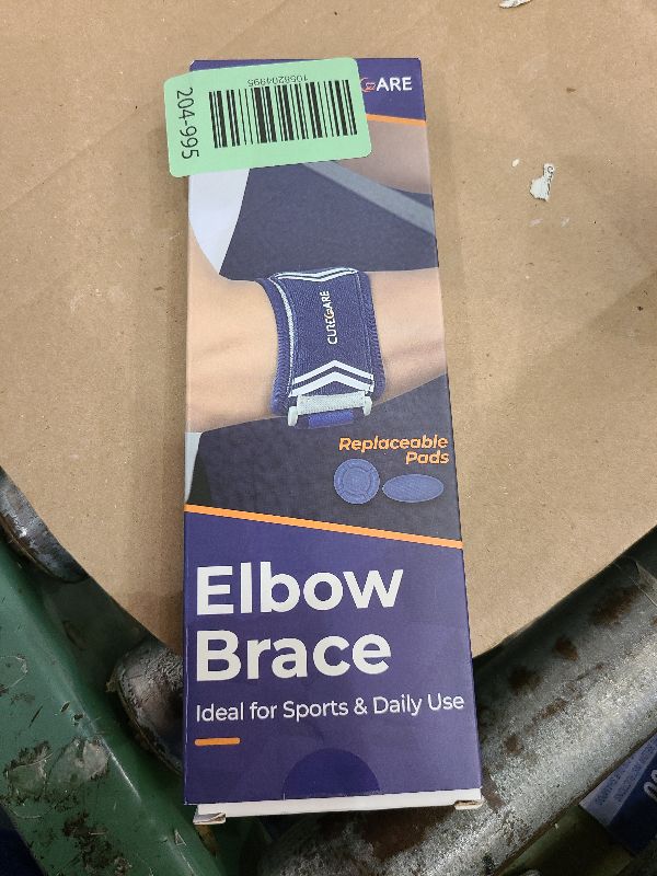 Photo 1 of ?Comforband Adjustable Elbow Brace – Targeted Support for Tennis Elbow, Golfer's Elbow, Tendonitis, Arthritis, Bursitis, Sprains, and Strains – One-Size-Fits-Most Compression Sleeve for Pain Relief and Injury Recovery