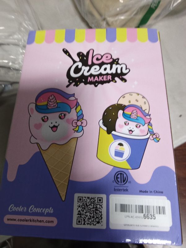 Photo 1 of 1.2 Quart Unicorn Electric Ice Cream Maker Machine for Kids – Best Countertop Ice Cream Machine for Homemade Soft Serve, Sorbet, Gelato, Frozen Yogurt – Fun & Easy Desserts for Families, Easy To Clean