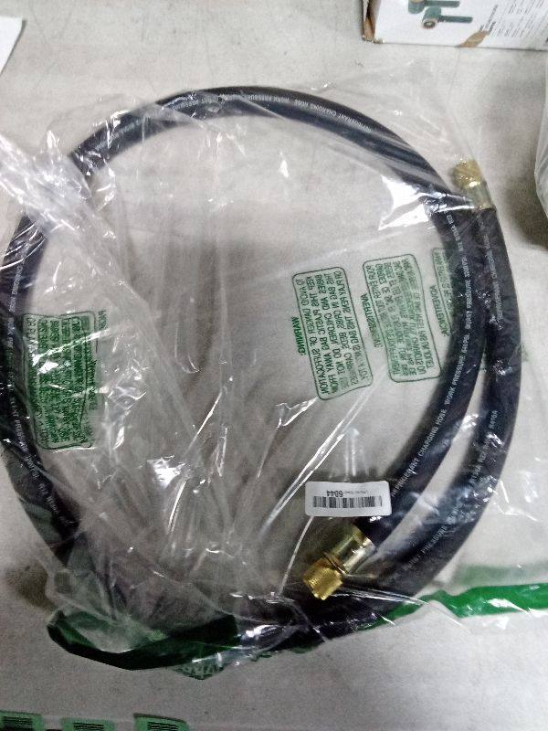 Photo 1 of 1/2" HVAC Vacuum Hose, 1/2 in to 1/2 in SAE Fittings High-Flow Refrigerant Hoses, 20 Microns Vacuum Pump Hose Faster HVAC Evacuation and Recovery, 6 Feet Certified Refrigerant Hoses
