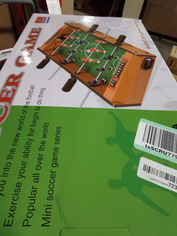 Photo 1 of 20” Foosball Table Portable for Outdoor and Indoor Game Sets