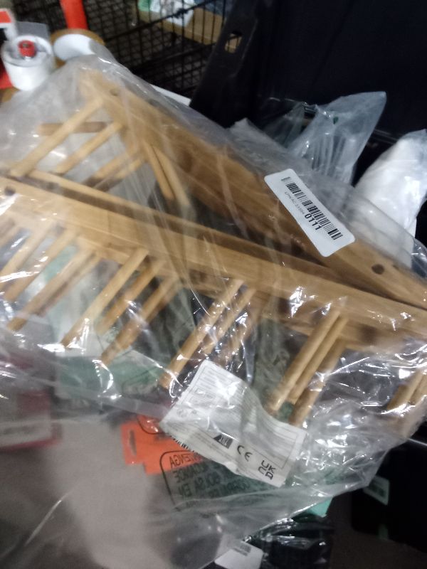 Photo 1 of 2pcs Wooden Puzzle Storage Rack, Slope Puzzle Display Stand Hold Up to 10 Sets Non-Skidding Puzzle Organizer Holder for Books Collection Lovers