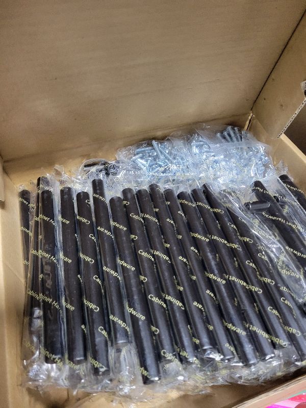 Photo 1 of 45 Pack 6 inch Cabinet Pulls Matte Black Stainless Steel Kitchen Cupboard Handles Cabinet Handles 3.75” Hole Center