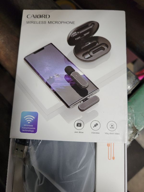 Photo 1 of 2 Pack Professional Wireless Lavalier Microphone for iPhone iPad Android with Charging Case Noise Reduction Plug-Play Clip on Lapel Mic for Video Recording Vlogging, YouTube, Interview, Live Streaming