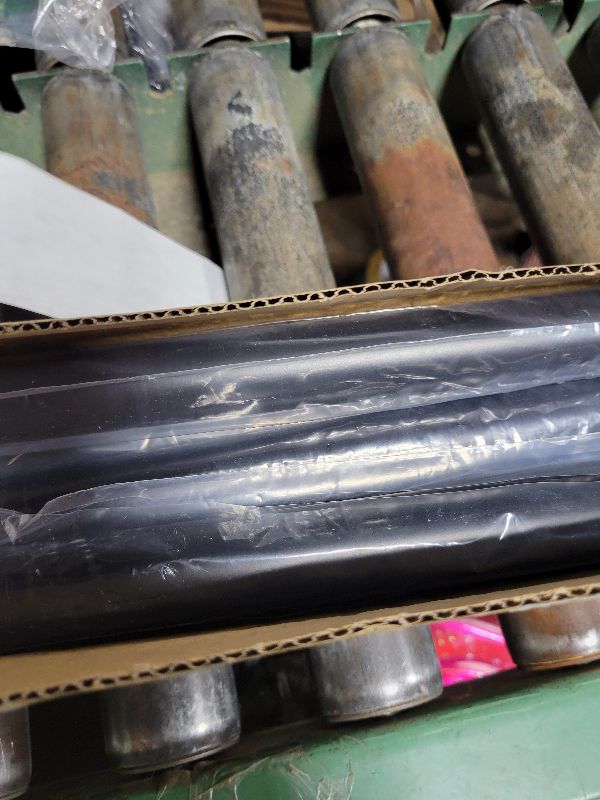 Photo 1 of CorkLatta Matte Black Shower Curtain Rod,1 Inch Diameter Stainless Steel Adjustable Spring Tension Rods 32 to 80",with Holders,Anti-Slip,Curtain Rods No Drilling(1 Pack)