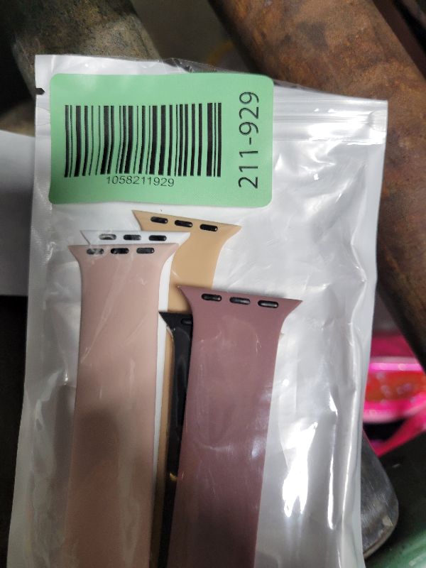 Photo 1 of 6 Pack Silicone Solo Loop Bands Compatible with Watch Band 40mm 38mm 41mm 44mm 45mm 46mm 42mm 49mm, Soft Stretchy Strap Sport Replacement Wristband for iWatch Series 10 9 8 7 6 SE 5 Ultra 4 3 2 1
