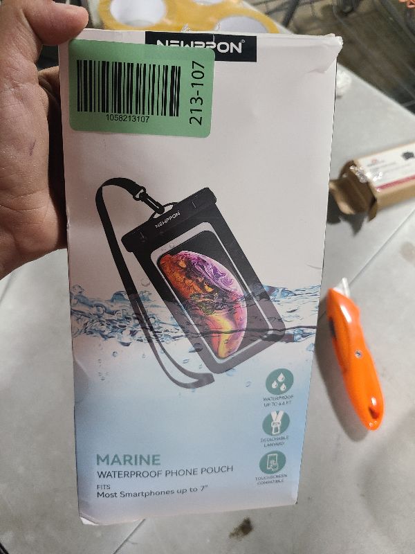 Photo 1 of 4 Pack 8.5“ Waterproof Cell Phone Pouch - Underwater Dry Bag Case Lanyard - Water Proof Clear Holder Protector for most phones up to 7 inches