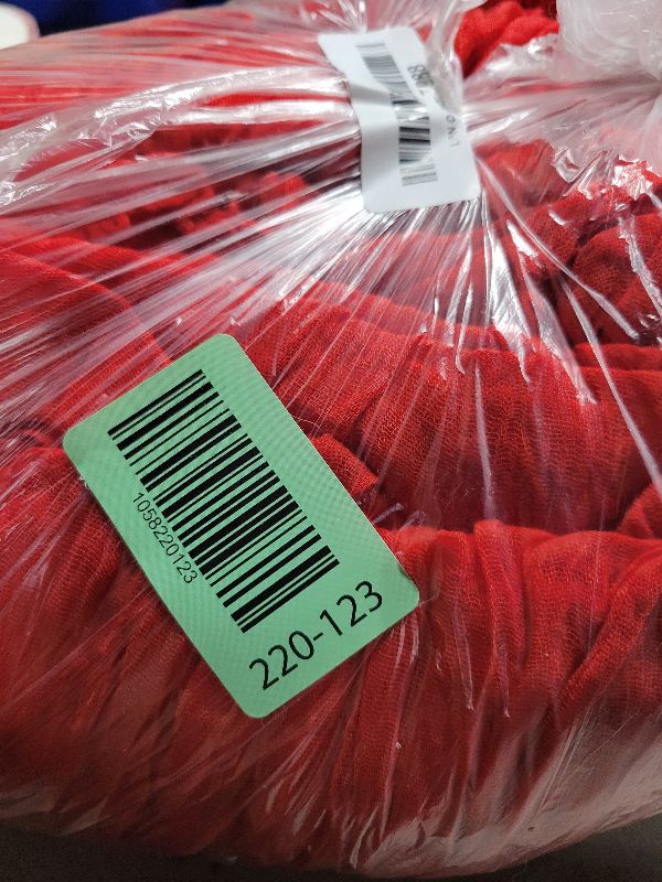 Photo 1 of 10 Pack Red Cheesecloth Table Runner 10FT Boho Gauze Fabric Table Runner Vintage Rustic Sheer Runners for Wedding Party Bridal Baby Shower Long Table Decorations