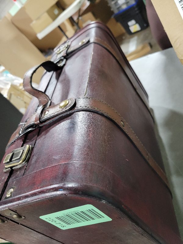 Photo 1 of 2-Colored Vintage Style Luggage Suitcase/Trunk, Set of 2
