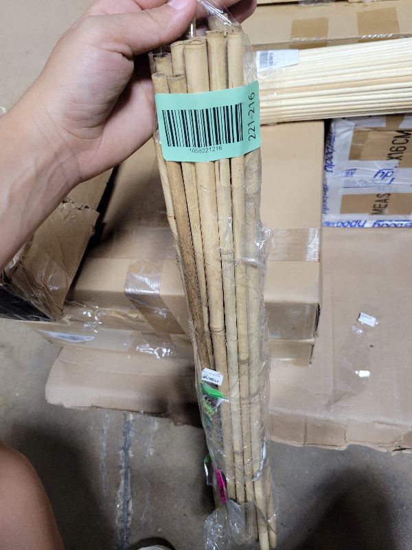Photo 1 of Plant Stakes, 2FT Longer Sturdy Natural Bamboo Garden Stakes, LJAAJSUV 30Pcs Bamboo Sticks Trellis Support for Tomato, Vegetables Beans Trees Climbing Plants.