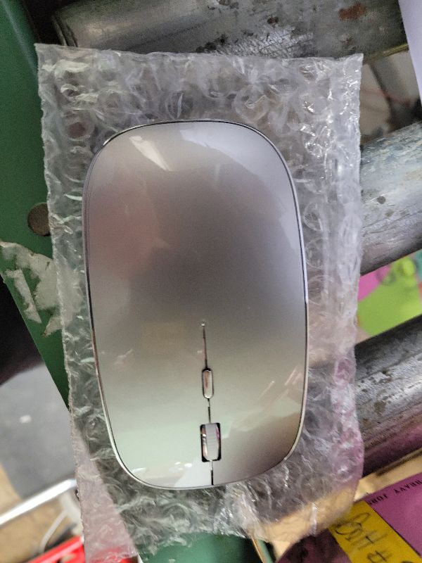 Photo 1 of Halpilt Wireless Mouse Chargeable Portable Silent USB and Type-C Dual Mode Wireless Mouse 3 Adjustable DPI for Laptop, Mac, Android, PC (Q23S Black) (Grey)