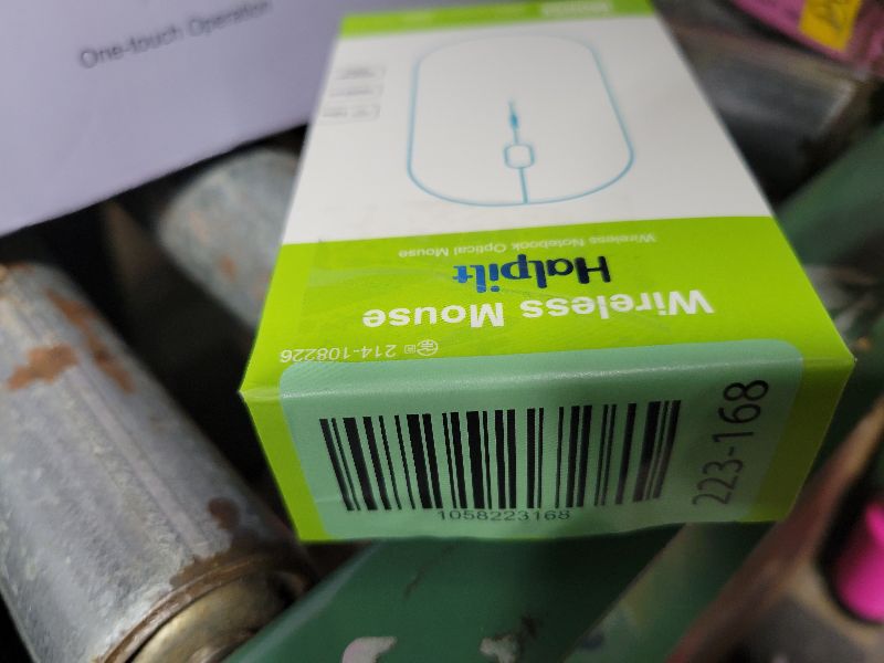 Photo 1 of Halpilt Wireless Mouse Chargeable Portable Silent USB and Type-C Dual Mode Wireless Mouse 3 Adjustable DPI for Laptop, Mac, Android, PC (Q23S Black) (Grey)