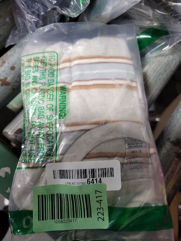 Photo 1 of Modern Moments by Gerber Baby Hacci Snug Fit 2-Piece Pajama Set, Oatmeal Heather Stripe, 4T