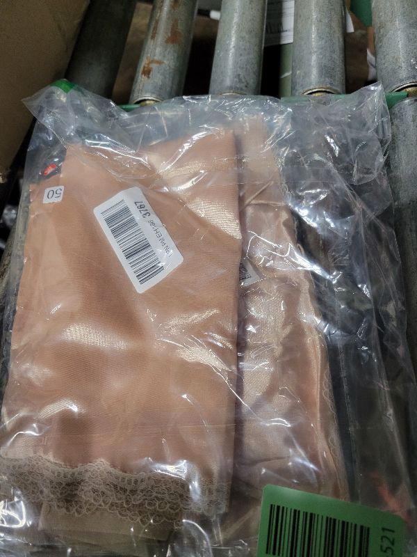 Photo 1 of 3 Pieces Half Slips for Women 3 Kinds of Length 19, 27, 35 Inch Slip Under Dress Satin Lace Long Skirt (Beige, Small)