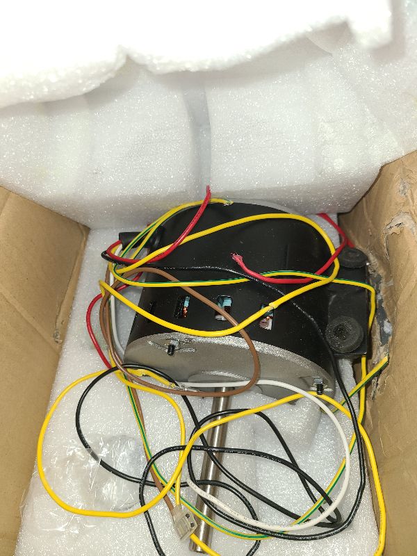 Photo 1 of 3315332.005, 3315332.005 Fan Motor Replacement genteq F48AF70A61, Dometic Brisk Air II Fan Motor, OEM Replacement for Dometic 3315332.005-1/4 HP, 3-Speed