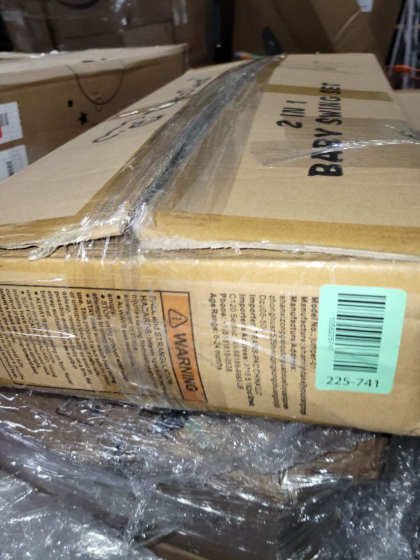 Photo 1 of 2 in 1 Baby Jumper & Swing, Baby Jumper for Indoor and Outdoor Use, Toddler Swing with Foldable Stand, Stable Bouncer Jumper?White?